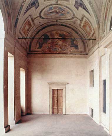 Villa Poiana - Interior of the loggia